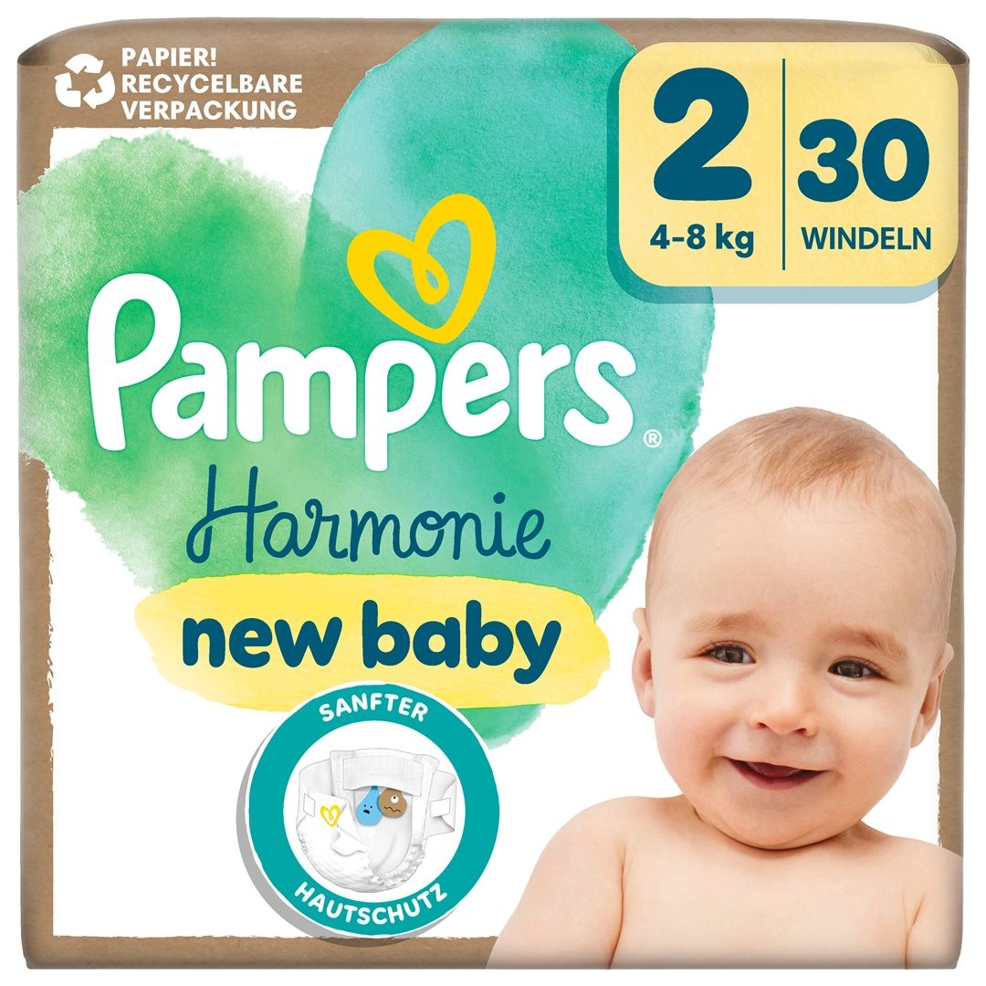 Pampers Harmonie Grösse 2, 4-8kg Single Pack (30 Stk)