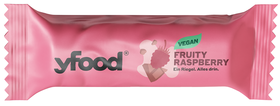 YFood Veganer Protein Riegel Raspberry & Chocolate (12x60g)