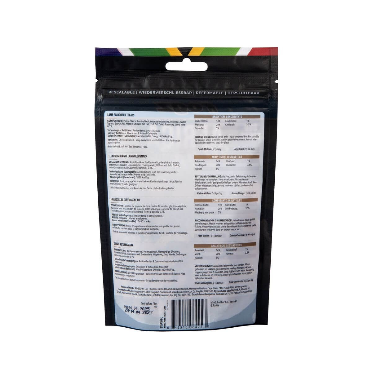 rogz Africa Prime Lamm Snack für Hunde (115g)