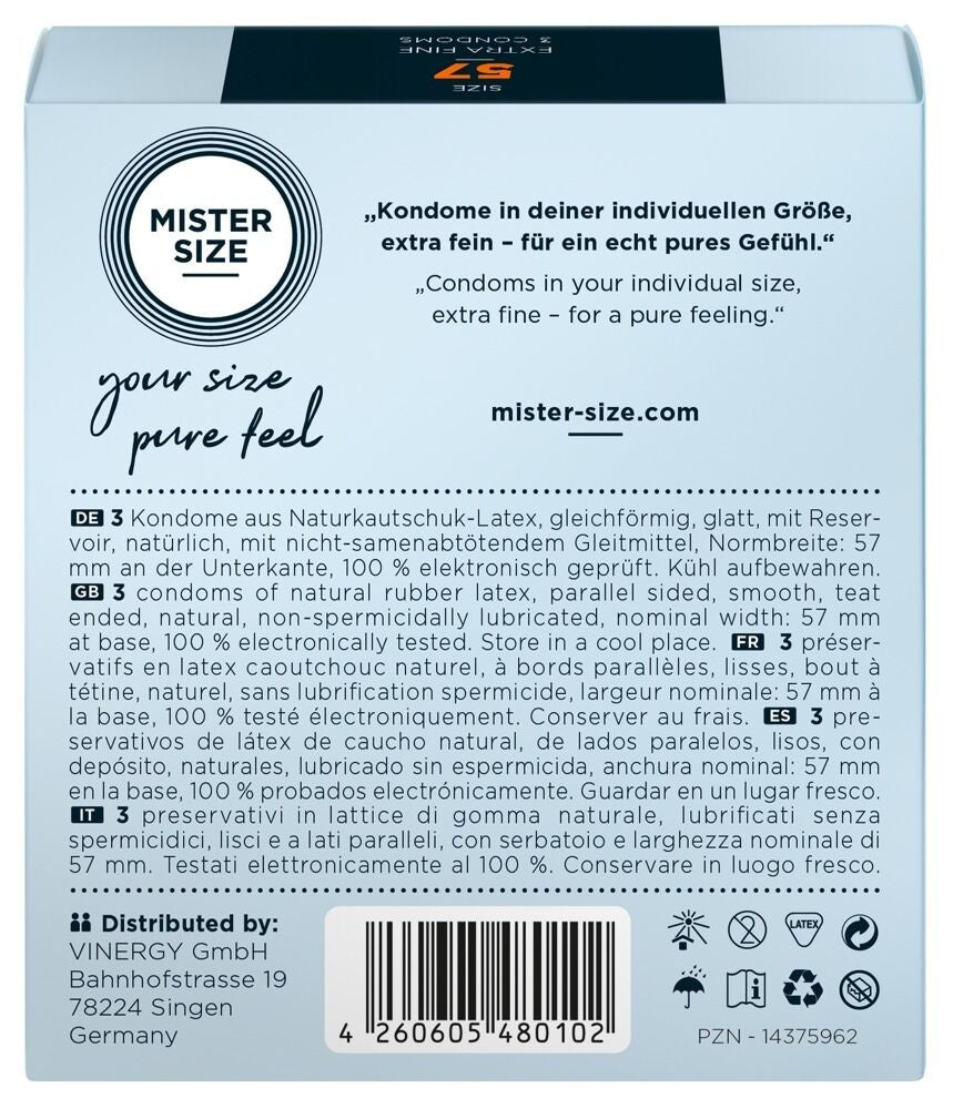 MISTER SIZE 57mm Kondom (3 Stk)