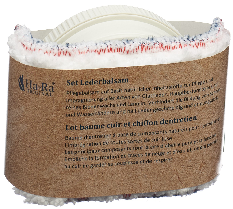 Ha-Ra Set, Lederbalsam mit Lederpflegetuch (2-teilig)