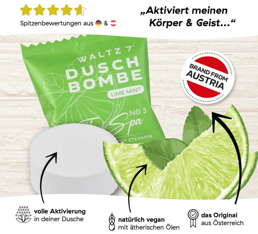 Waltz 7 Duschbombe Limette-Minze (1 Stk)