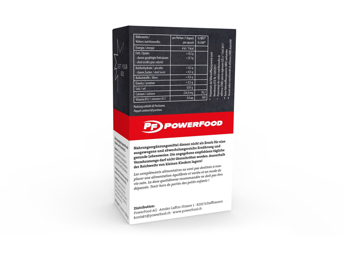 PowerFood Vitamin B12 Kapseln (60 Stk)