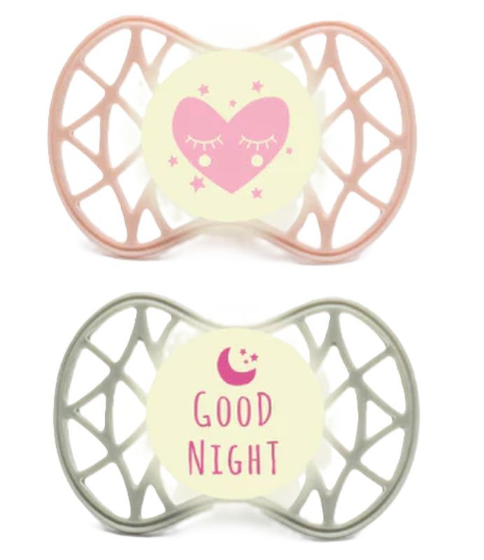 nuvita AIR.55 symmetrischer Nuggi Good Night, ab 0 Monate (2 Stk)