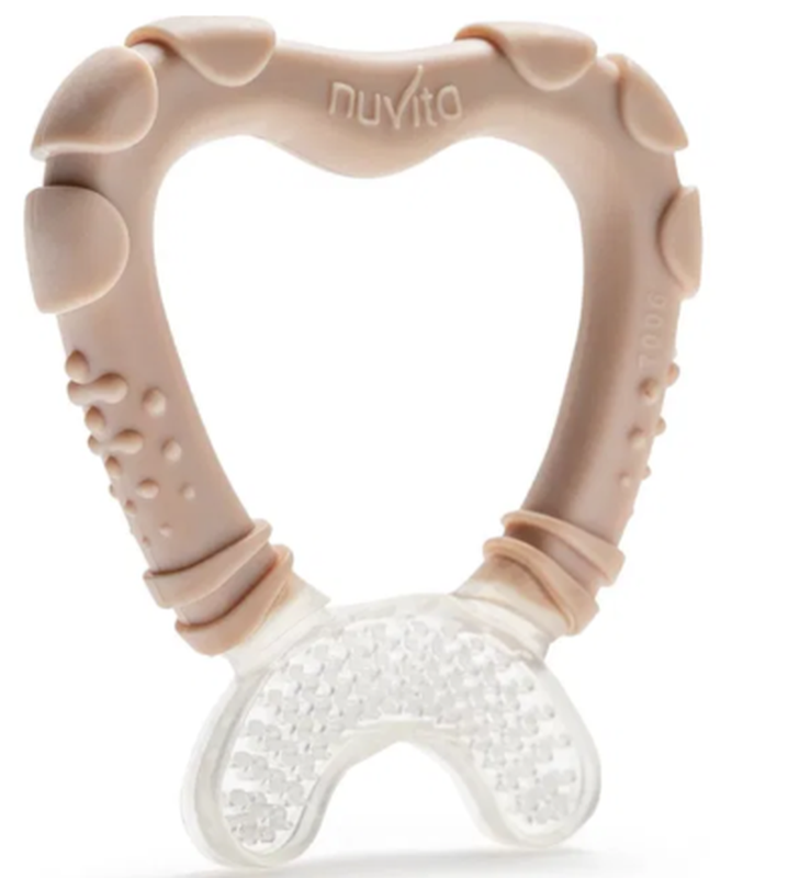 nuvita Beissring und Zahnfleischreiniger pink, ab 4 Monate (1 Stk)