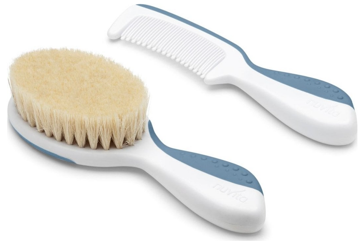 nuvita Beauty-Set Haarpflege blau, für Neugeborene (2-teilig)