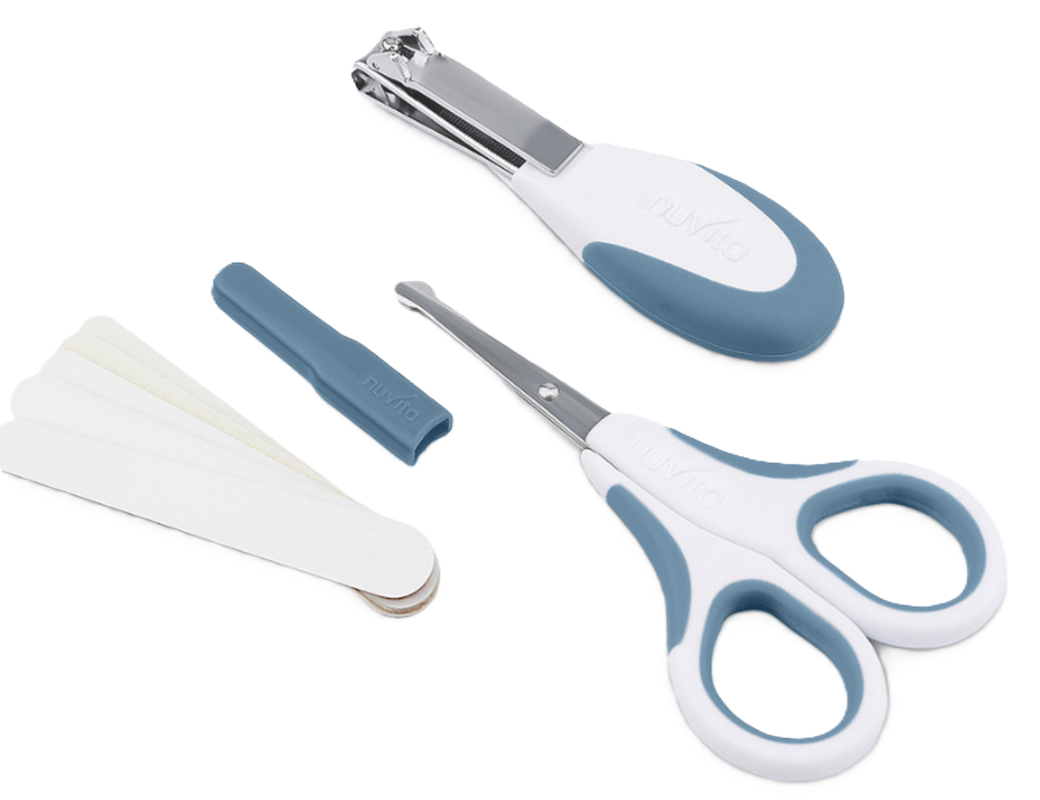 nuvita Nagelpflege-Set Haarpflege blau, für Neugeborene (3-teilig)