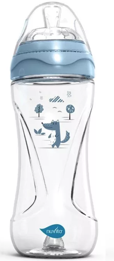 nuvita Anti-Kolik-Babyflasche blau 330ml, ab 3 Monate (1 Stk)