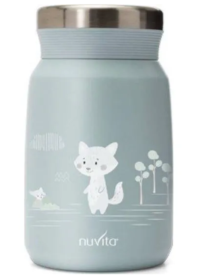 nuvita Thermobehälter aus Edelstahl blau, 500ml (1 Stk)