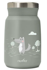 nuvita Thermobehälter aus Edelstahl grün, 500ml (1 Stk)