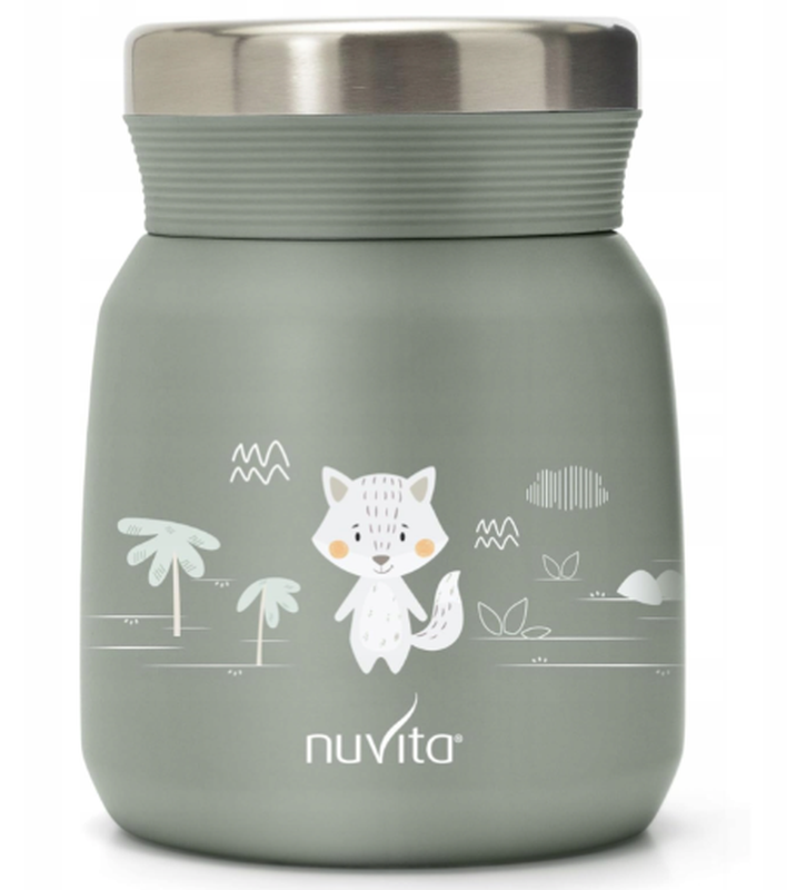 nuvita Thermobehälter aus Edelstahl grün, 300ml (1 Stk)