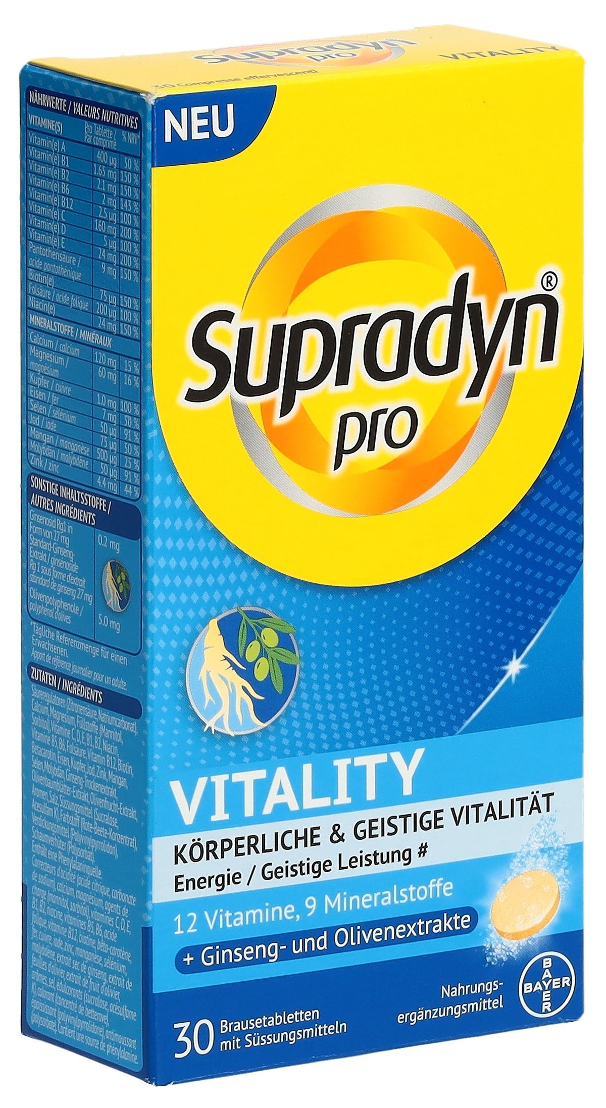 Supradyn pro Vitality Brausetablette (30 Stk)