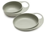 nuvita EasyEating Entwöhnungsteller und Entwöhnungsschüssel Set grün (2-teilig)