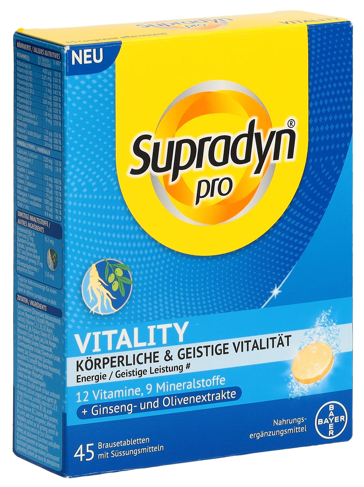 Supradyn pro Vitality Brausetablette (45 Stk)