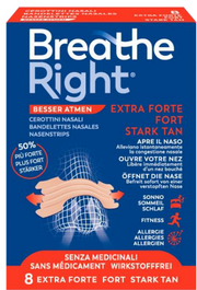 Breathe Right Nasenpflaster extrastark hautfarben (8 Stk)