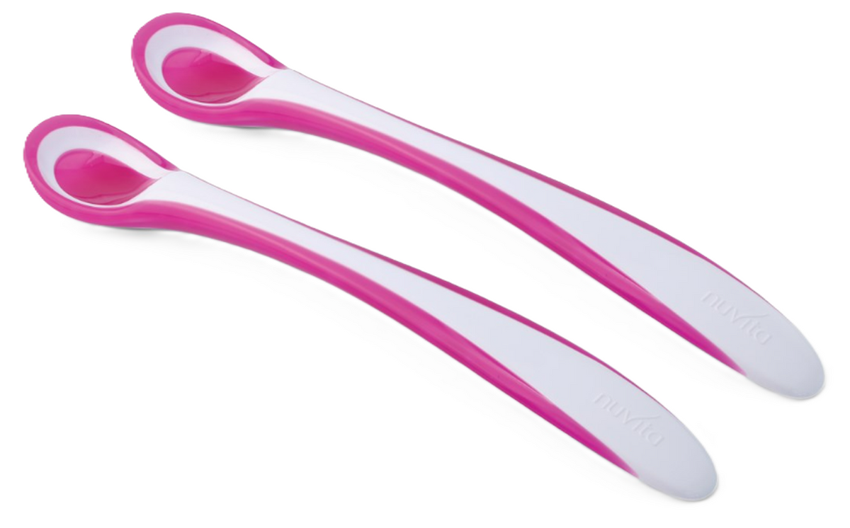 nuvita Löffel mit Wärmersensor pink (2 Stk)
