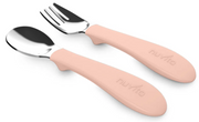 nuvita Edelstahlbesteck Set rosa (2-teilig)
