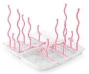 nuvita faltbarer Flaschenständer pink, für Babyflaschen zum Trocknen (1 Stk)