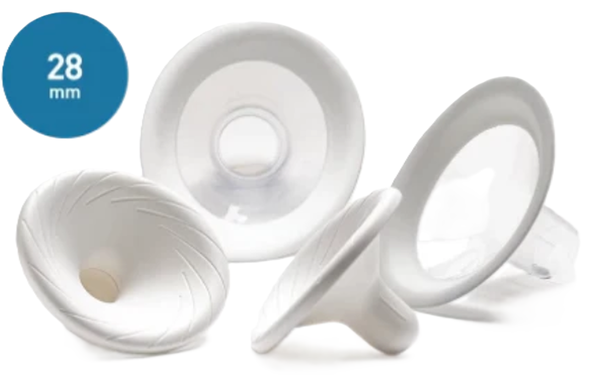 nuvita Austauschbare Brusthaube für Milchpumpe Materno Smart, Körbchengrösse 28mm (2 Stk)