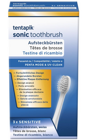 tentapik Aufsteckbürsten sensitive white (3 Stk)