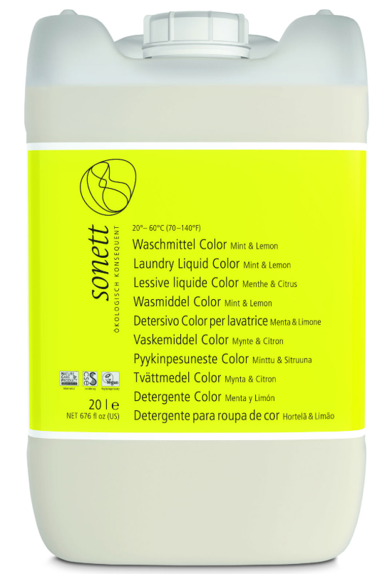 Sonett Waschmittel Color Mint und Lemon (20 Liter)