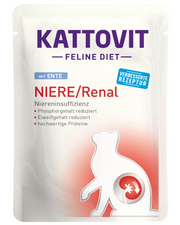 Kattovit Niere​/​Renal mit Ente (85g)