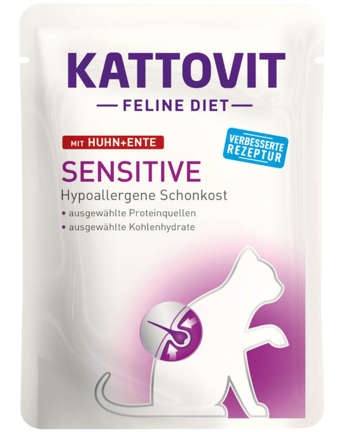 Kattovit Sensitive mit Huhn und Ente (85g)