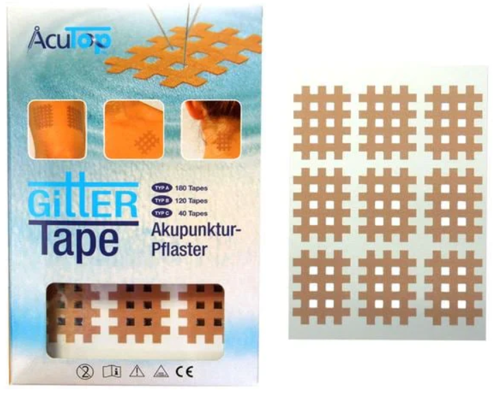 AcuTop Gitter Tape Typ A beige, 2.5cm x 2cm (180 Stk)