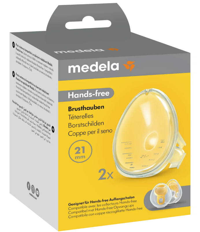 medela Hands-free Brusthauben 21mm für Doppelpumpset Symphony (2 Stk)