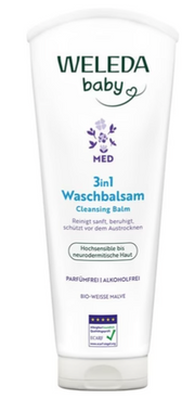 Weleda Baby 3in1 Waschbalsam Weisse Malve (200ml)