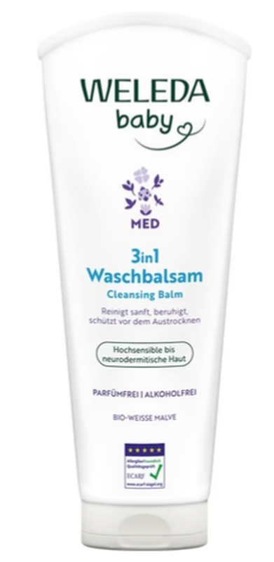 Weleda Baby 3in1 Waschbalsam Weisse Malve (200ml)