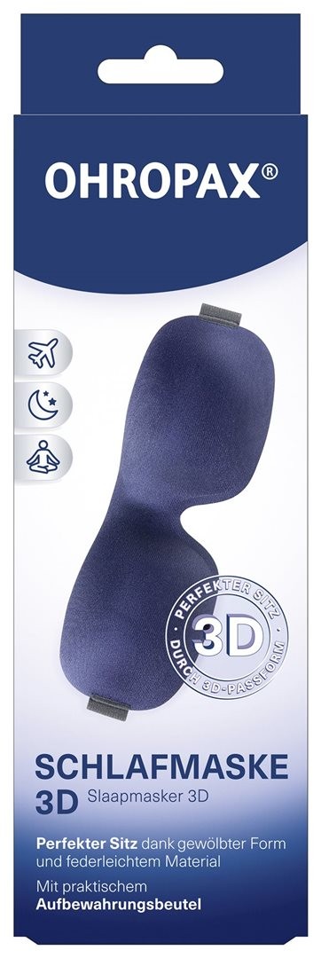 OHROPAX Schlafmaske 3D blau (1 Stk)