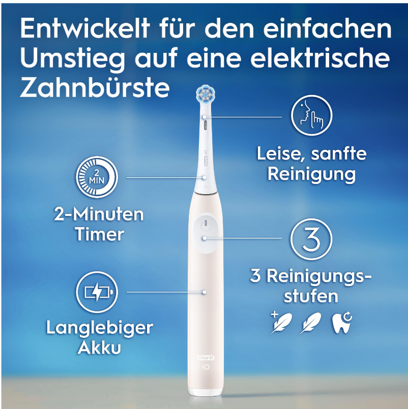 Oral-B iO Series 2 elektrische Zahnbürste, Calm Pink (1 Stk)