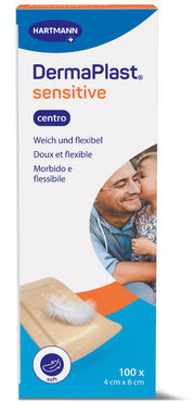 DermaPlast sensitive Centro 4x6cm (100 Stk)