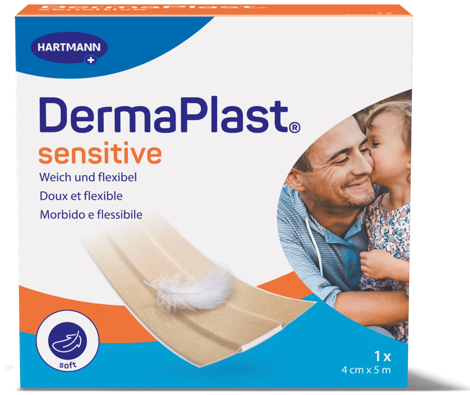 DermaPlast sensitive Schnellverband 4cmx5m (1 Stk)