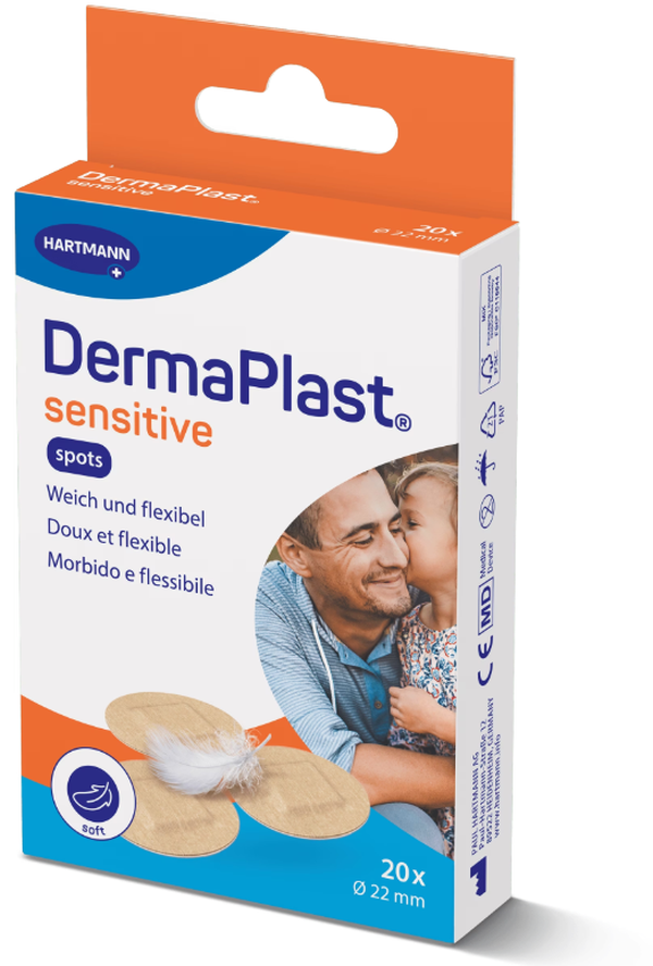 DermaPlast sensitive Spots, Durchmesser 22mm (20 Stk)