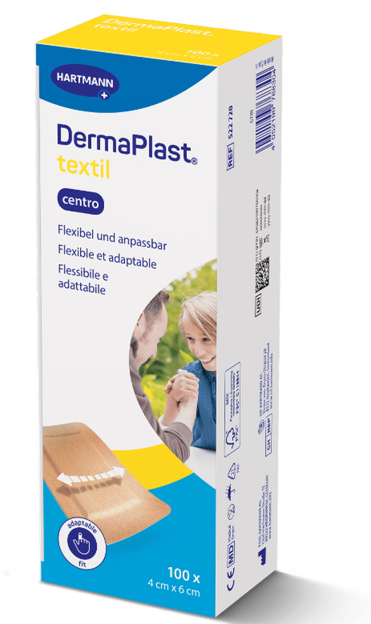 DermaPlast textil Centro 4x6cm (100 Stk)