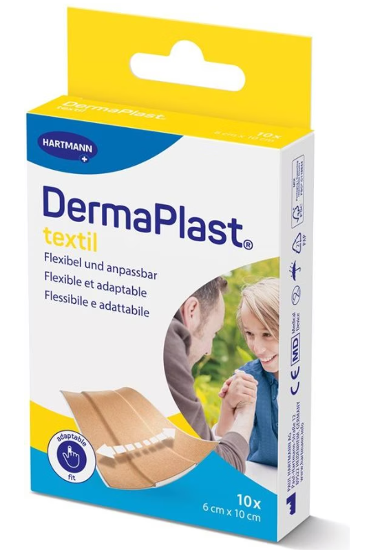 DermaPlast textil Schnellverband 6x10cm (10 Stk)