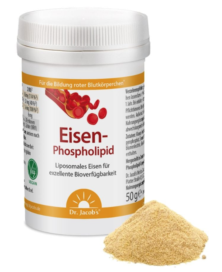 Dr. Jacob’s Eisen-Phospholipid Pulver (50g)