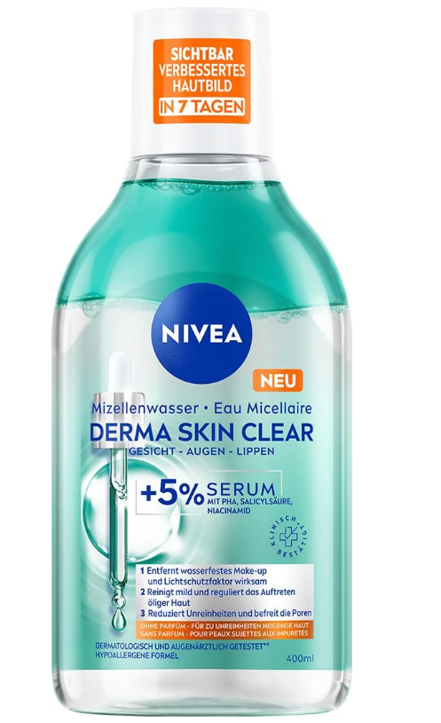 Nivea Derma Skin Clear Mizellenwasser (400ml)