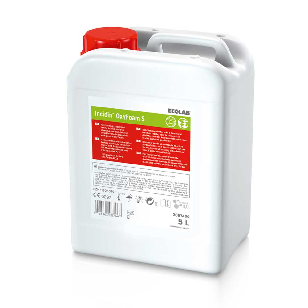 ECOLAB Incidin OxyFoam S Flächendesinfektion Kanister (5l)