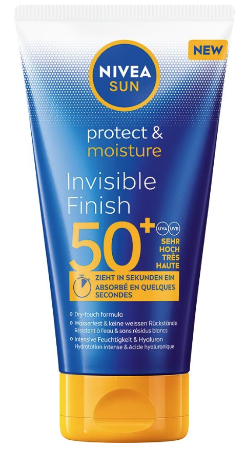 Nivea Sun protect & Moisture Invisible Finish LSF 50+ (150ml)