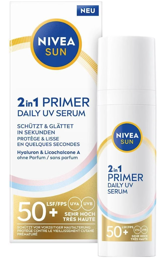 Nivea Sun 2in1 Primer & UV Serum Sonnenfluid LSF 50+ (30ml)