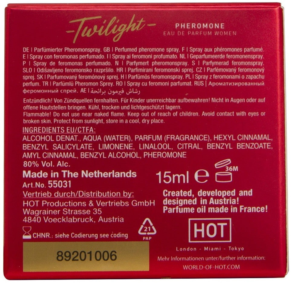 HOT Twilight women Eau de Parfum mit Pheromonen (15ml)