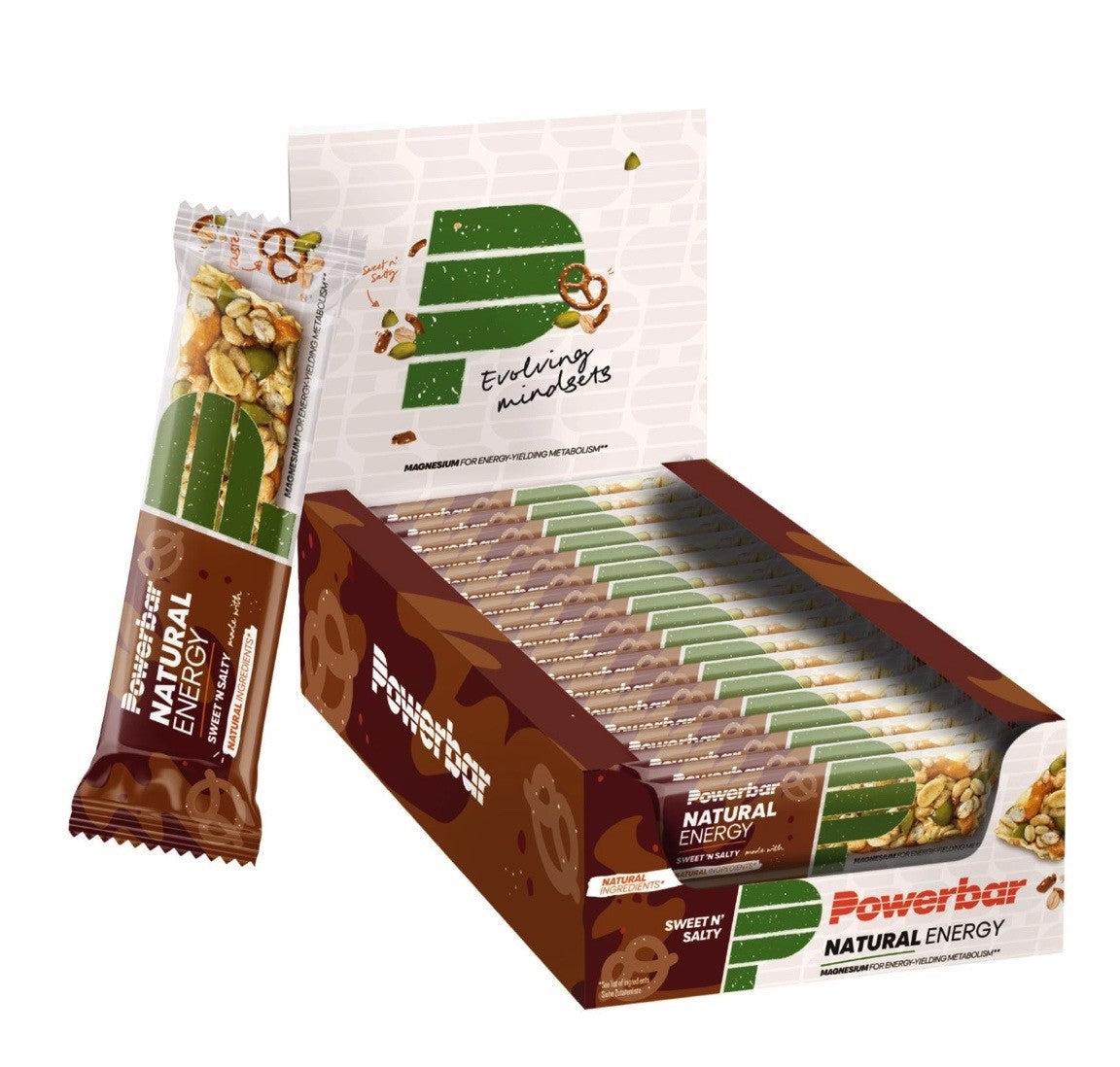 Powerbar Natural Energy Cereal Bar Sweet'n Salty Seeds & Pretzels (18x40g)