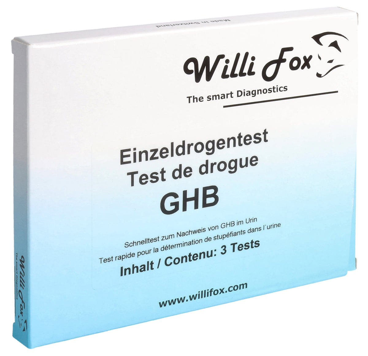 Willi Fox Forensischer Drogentest GHB Urin (3 Stk)