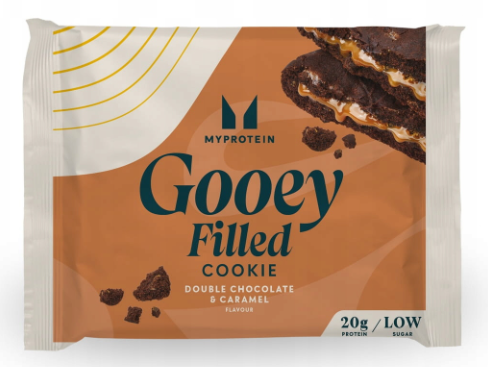 MyProtein Protein Filled Cookie Double Choc & Caramel (12x75g)