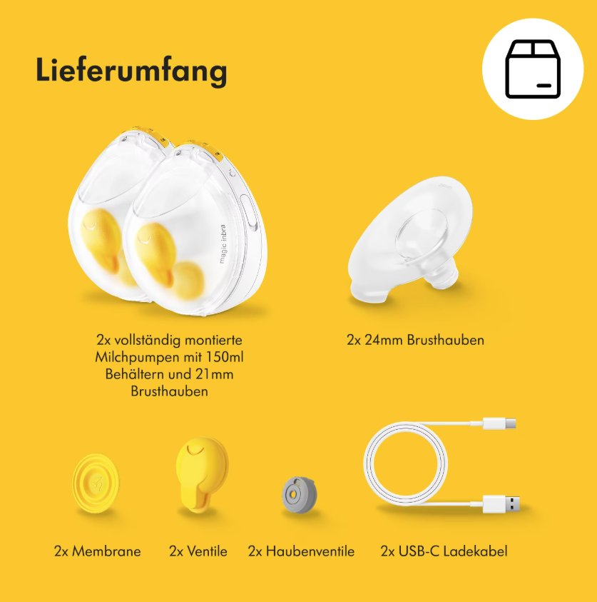 medela Elektrische Doppel-Milchpumpe Magic InBra (1 Stk)