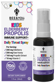 Bee & You Propolis-Rachenspray für Kinder mit Holunder (30ml)