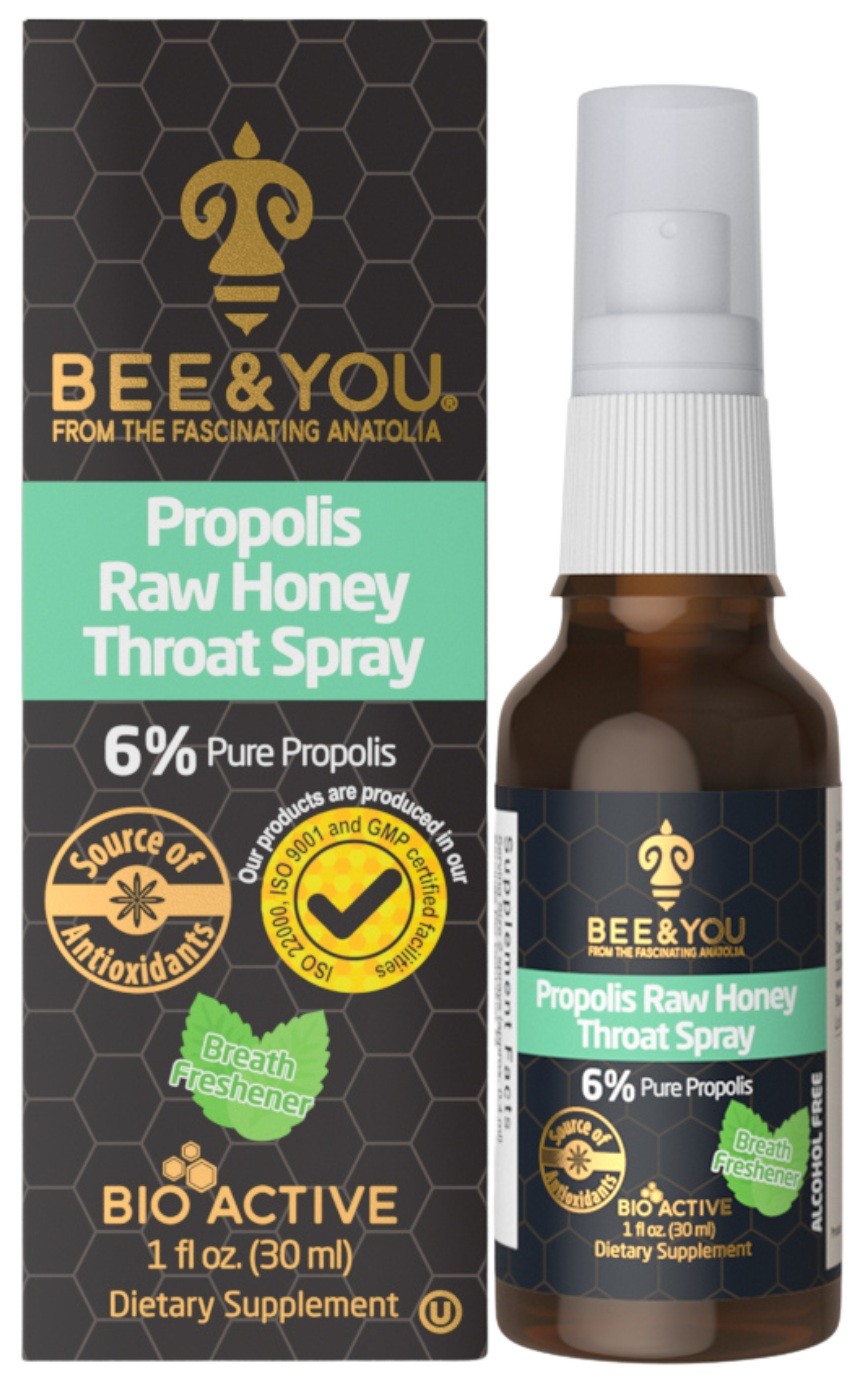 Bee & You Propolis-Rachenspray mit Menthol (30ml)